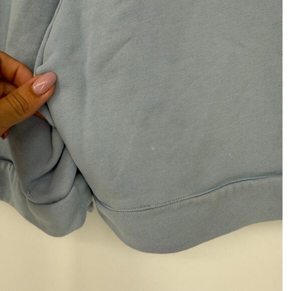 3.1 Phillip Lim Shorts French Terry Blue Pull On Casual Zip Pocket Size Small S - Picture 7 of 8